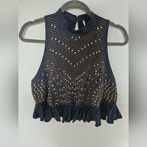 Beaded free People top